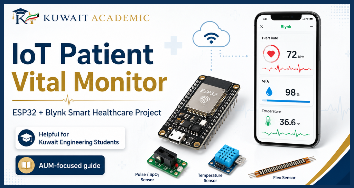 IoT Patient Monitoring System Kuwait using ESP32 and Blynk