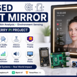 AI-based smart mirror using ESP32 and Raspberry Pi for health monitoring, skin analysis and environmental sensing