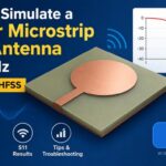 Circular patch antenna design and HFSS simulation
